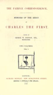 The Fairfax correspondence by George William Johnson