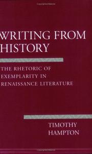 Cover of: Writing from history by Timothy Hampton, Timothy Hampton