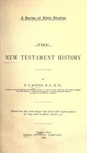 Cover of: The New Testament history