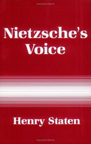 Cover of: Nietzsche's voice by Henry Staten