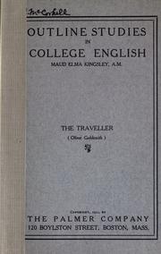 Cover of: The traveller (Oliver Goldsmith).