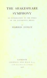 Cover of: The Shakespeare symphony by Harold Bayley