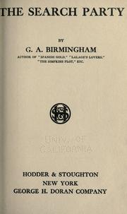 The search party by George A. Birmingham