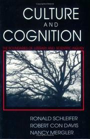 Cover of: Culture and cognition | Ronald Schleifer