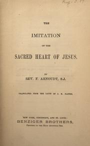 Cover of: The Imitation of the Sacred Heart of Jesus