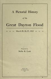 A pictorial history of the great Dayton flood, March 25, 26, 27, 1913 by Nellis Rebok Funk