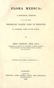 Cover of: Flora medica by John Lindley