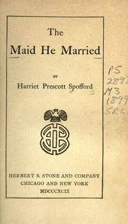 Cover of: The maid he married