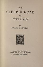 Cover of: The sleeping-car by William Dean Howells