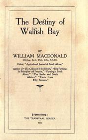 Cover of: The destiny of Walfish Bay