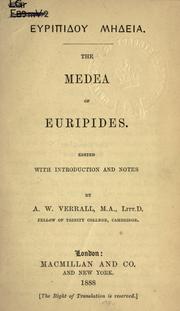 Cover of: Euripidou Medeia. by Euripides