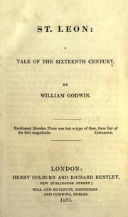 Cover of: St. Leon by William Godwin