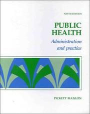 Cover of: Public health: administration and practice