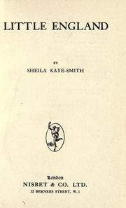 Cover of: Little England by Sheila Kaye-Smith