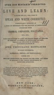 Front cover of Over 1000 mistakes corrected by Unknown