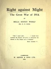 Right against might by Bella Sidney Woolf