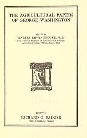 Cover of: The agricultural papers of George Washington. by George Washington