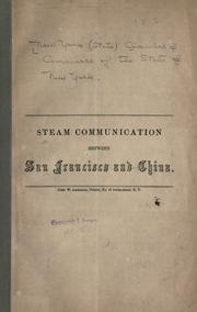 Cover of: Steam communication between San Francisco and China.