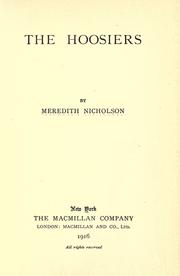 Cover of: The Hoosiers by Meredith Nicholson