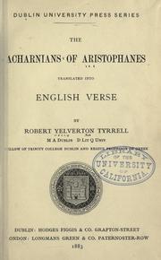 Cover of: The  Acharnians of Aristophanes by Aristophanes