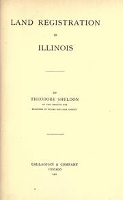 Cover of: Land registration in Illinois