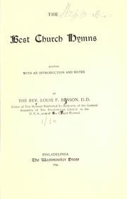 Cover of: The Best church hymns