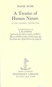 A treatise on human nature by David Hume
