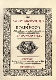 Cover of: The merry adventures of Robin Hood of great renown in Nottinghamshire. by Howard Pyle