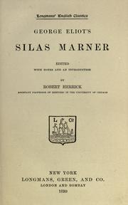 Cover of: Silas Marner. by George Eliot