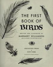 Cover of: The first book of birds by Margaret Williamson