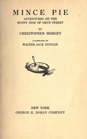 Cover of: Mince pie by Christopher Morley