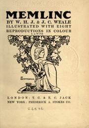 Cover of: Memlinc by William Henry James Weale