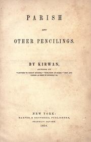 Cover of: Parish and other pencilings by Nicholas Murray
