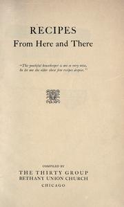 Cover of: Recipes from here and there