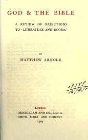 Cover of: The works of Matthew Arnold. by Matthew Arnold