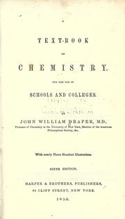 Cover of: A text-book on chemistry: For the use of schools and colleges.