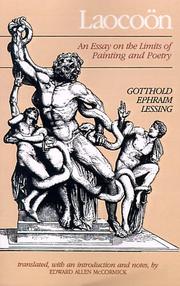 Cover of: Laocoön by Gotthold Ephraim Lessing