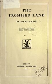Cover of: The promised land. by Mary Antin