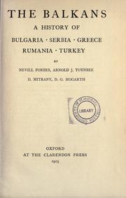 A history of Bulgaria, Greece, Rumania, Turkey