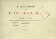 A text-book on plain lettering by Henry Sylvester Jacoby