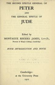 Cover of: The Second epistle general of Peter and the general epistle of Jude