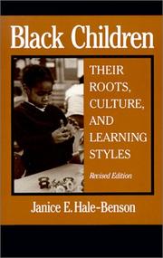 Cover of: Black children: their roots, culture, and learning styles