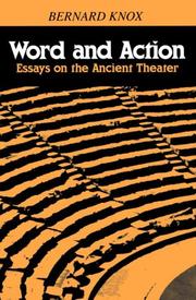 Cover of: Word and Action: Essays on the Ancient Theater