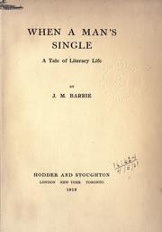 Cover of: When a man's single by J. M. Barrie