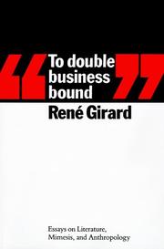 Cover of: To Double Business Bound by René Girard