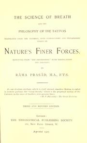 Cover of: The science of breath and the philosophy of the tattvas