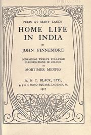 Cover of: Home life in India by John Finnemore