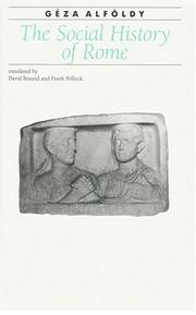 Cover of: The social history of Rome by Géza Alföldy