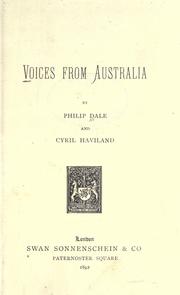 Cover of: Voices from Australia