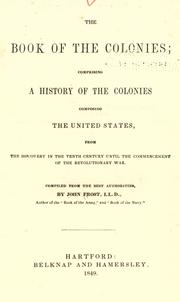 The book of the colonies by Frost, John